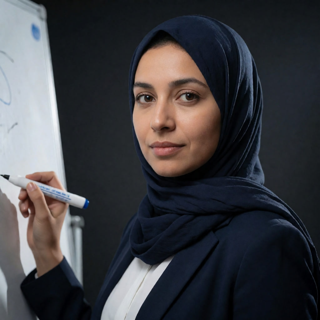 Teacher Huda, portrait