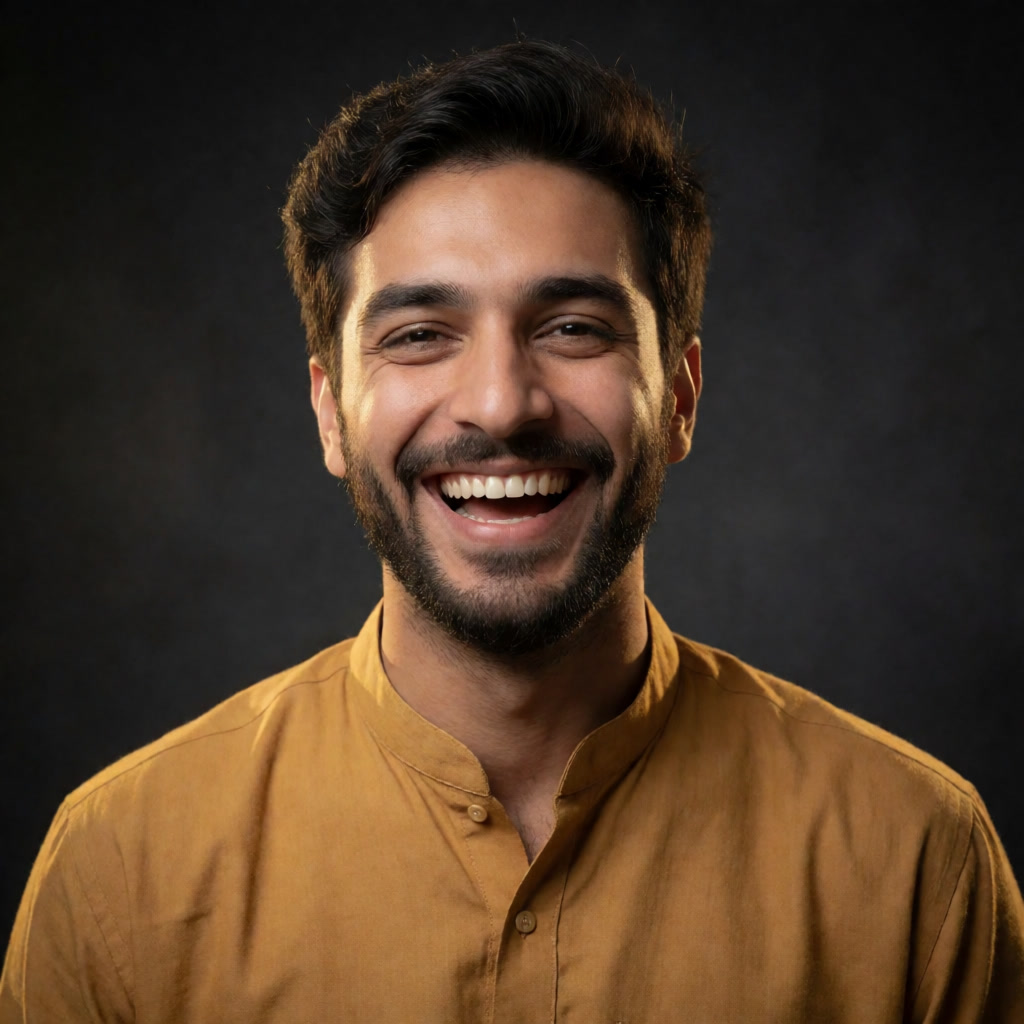 Kamran Bhai, portrait