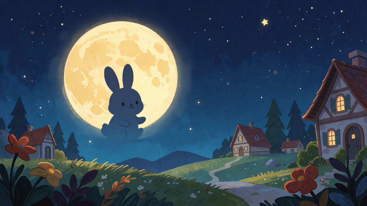 Cover for The Rabbit on the Moon