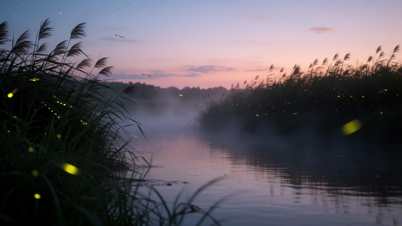Cover for By the River at Night